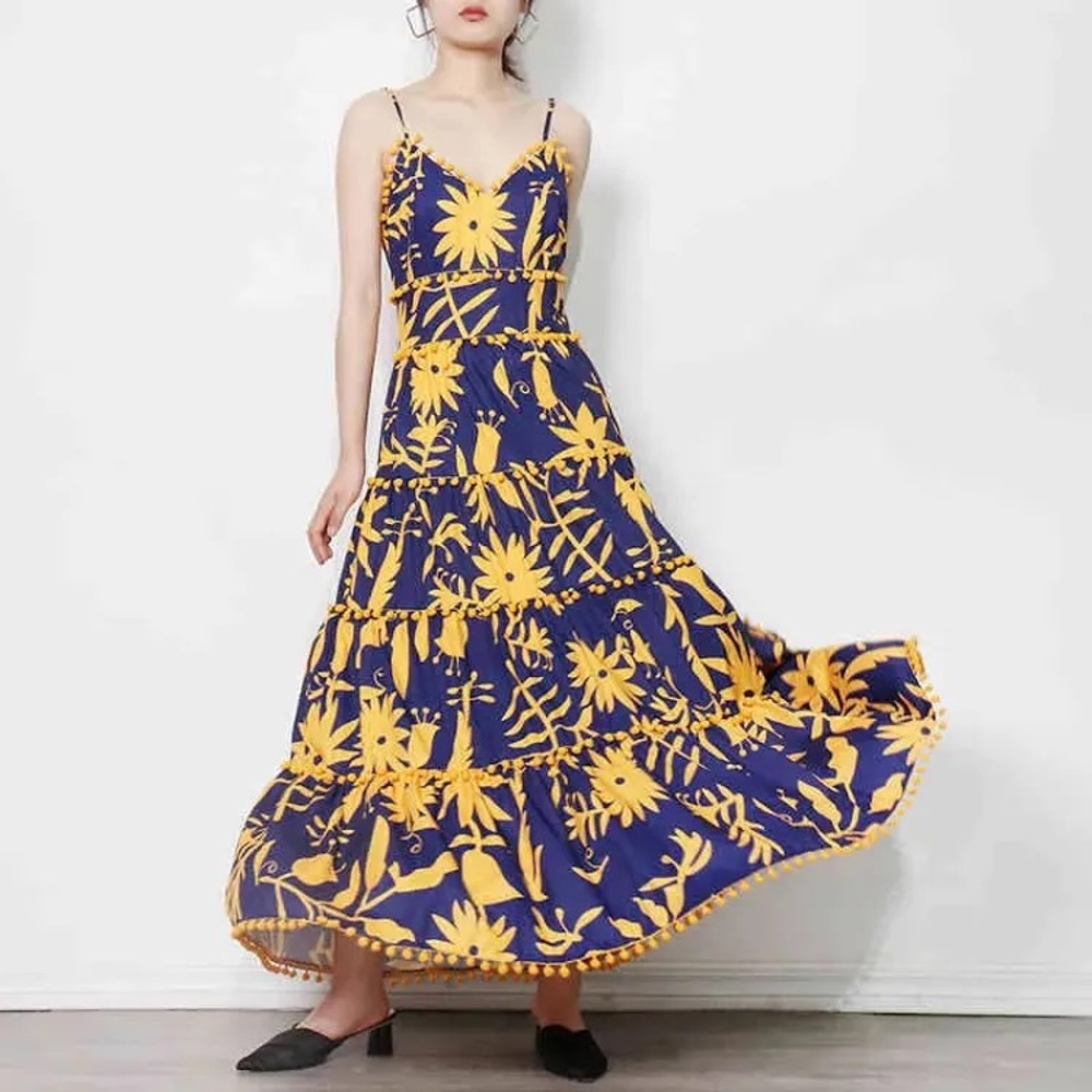 floral maxi dress
